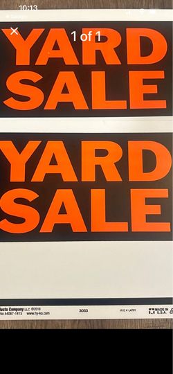 Yard sale