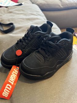 Kids Air Jordan 4 Retro "Black Cat”