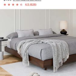 King Bed Frame with Mattress