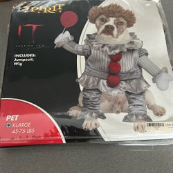 Brand New It Costume For Dogs