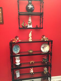 Asian display shelve set