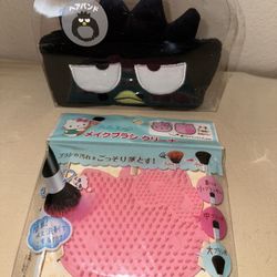 New Sanrio Bad Badtz Maru Headband & Hello Kitty Makeup Brush Cleaning Mat JAPAN