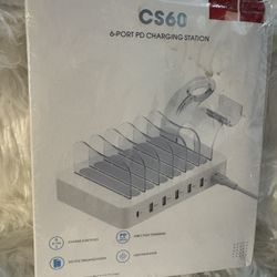 SooPii Quick Charge 3.0 60W/12A 6-Port USB Charging Station for Multiple Devices 