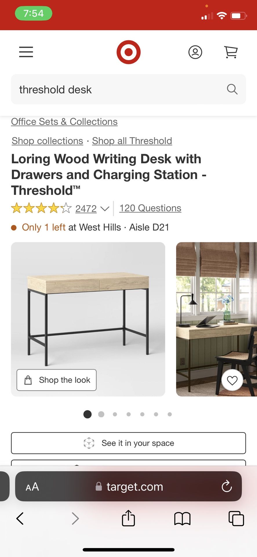 Wood Threshold Desk