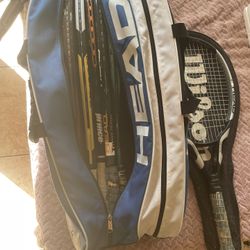 Tennis Bag With Rackets 