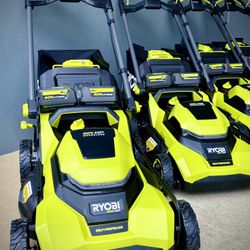 Brand new Ryobi 40V HP Brushless 21 in. Cordless Battery Walk Behind Self-Propelled Lawn Mower with (2) 6.0 Ah Batteries and Charger