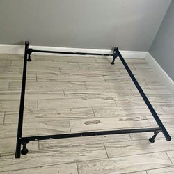 Metal Bed Frame Adjustable To Twin/Full Size Holds Up To 1000 lb. Distributed Weight 63” L. Delivery Available Today 
