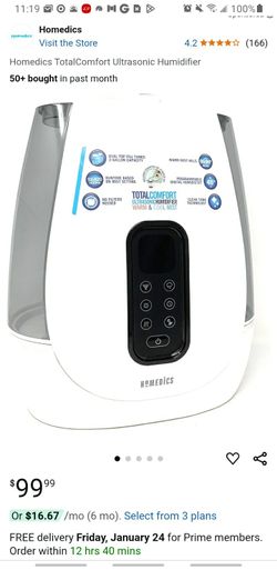 Homedics TotalComfort Ultrasonic Humidifier