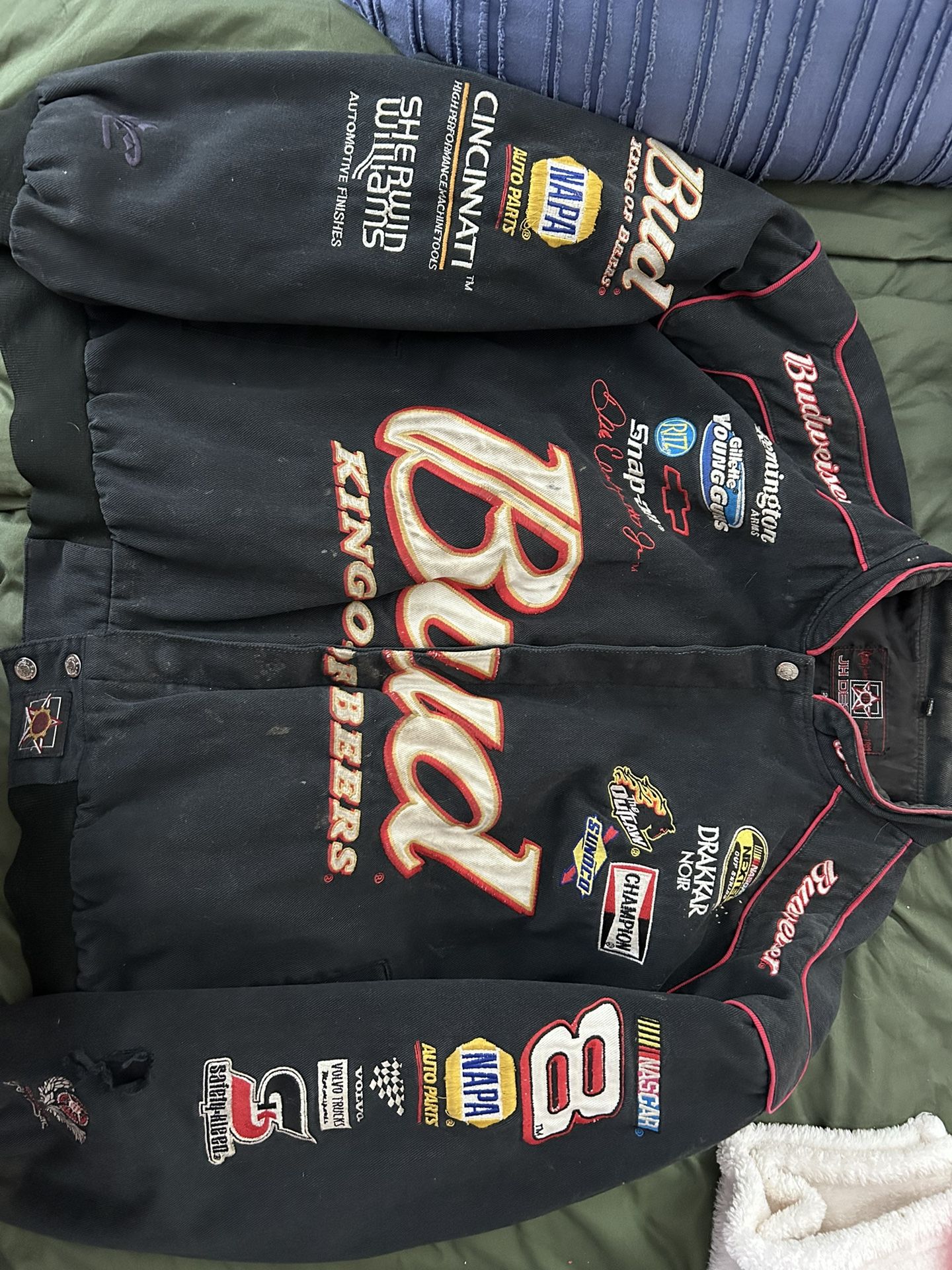 Authentic Dale Earnhardt Jr Out Crew Jacket Size 2XL