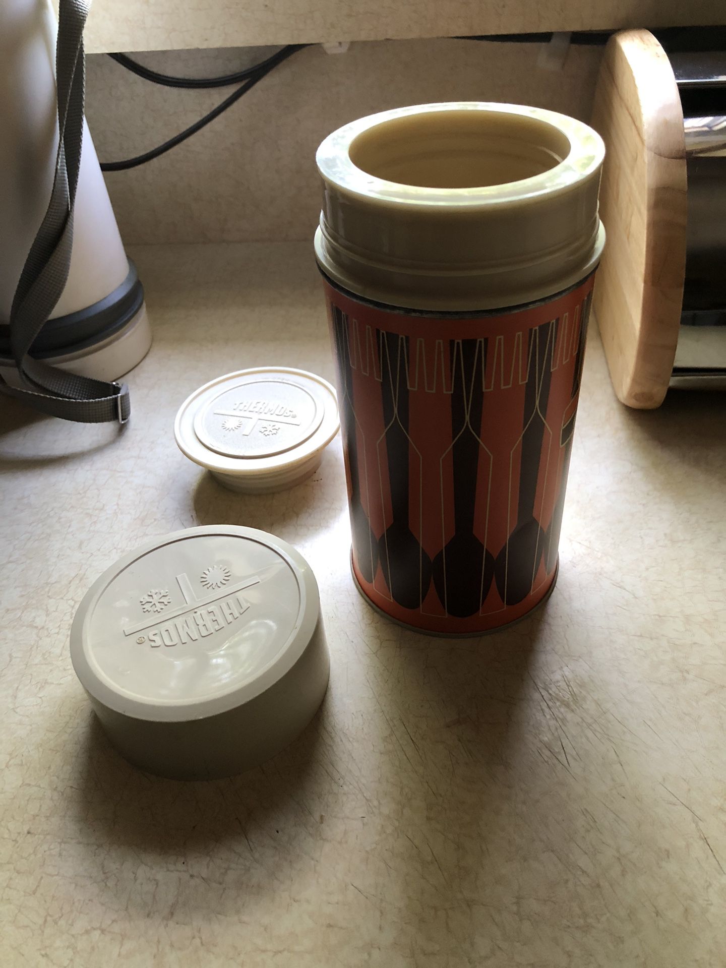 Pristine Like New Retro Wide Mouth Thermos Bottle