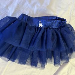 Baby Girl LA DODGERS puffy Skirt