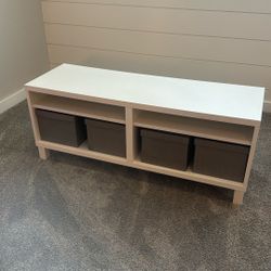 LIKE NEW TV STAND WITH STORAGE 