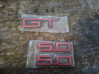 2024-2025 Ford Mustang Red GT Emblems