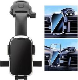 Generic Car Navigation Phone Holder, Stable Strong Clamp Force Handsfree Suction Cup Phone Holder for Dashboard