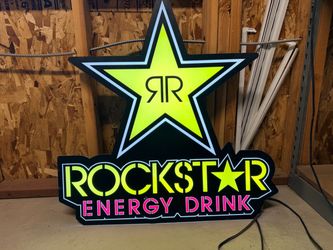 Rockstar energy drink sign