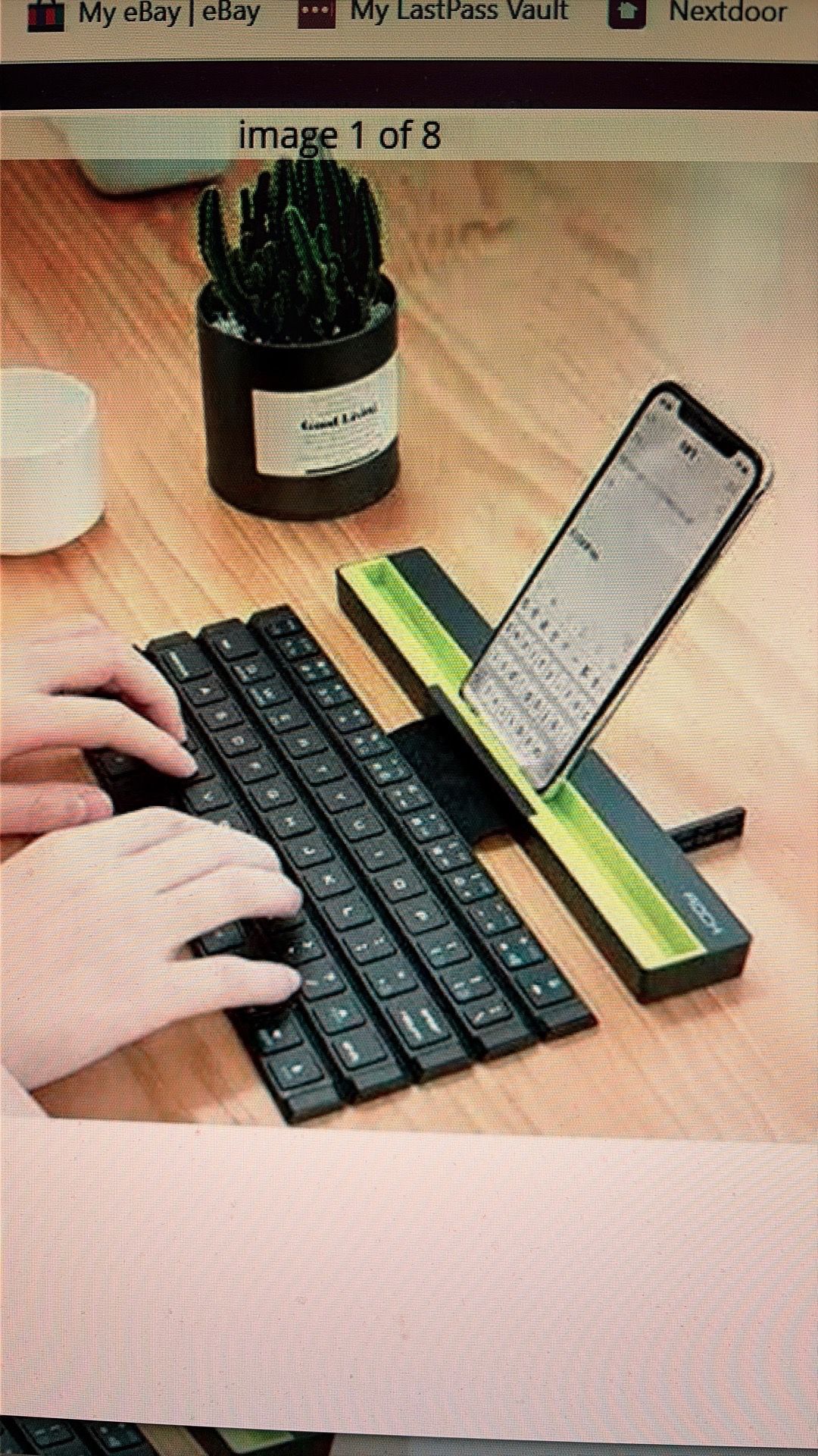 Keyboard wireless portable mini foldable for tablet or phone