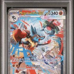 Mega Lucario EX 179/132 PSA 8