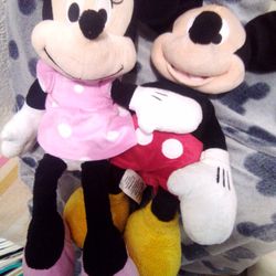 Mickey And Minnie Stuffed Animals