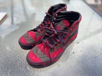 Vans X Horror Nightmare On Elm Street SK8-Hi Freddy Krueger size 4.5 m
