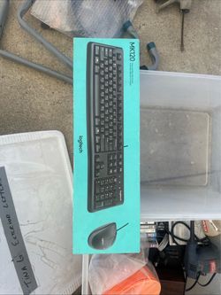 Logitech MK120 Wired USB Desktop Keyboard and Mouse Combo Set Black