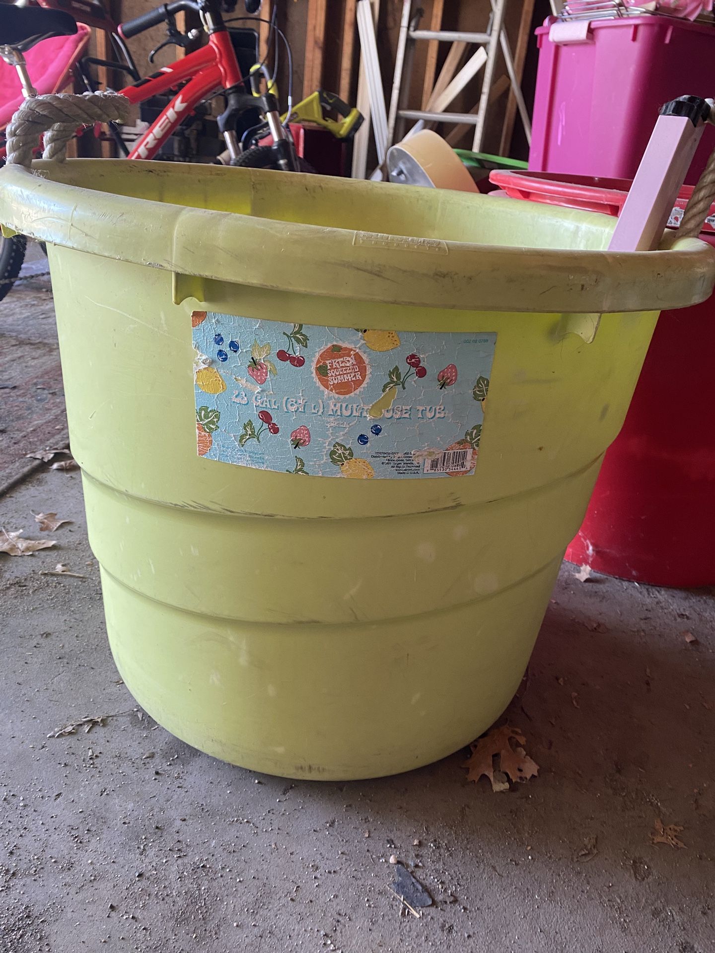 Outdoor Toy/party Tubs