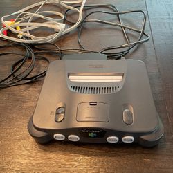 Original Nintendo 64 Gaming Console With Controllers And Games