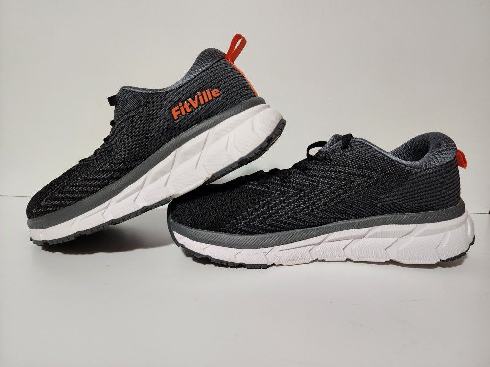 FitVille Extra Wide Arch and Heel Support Sneakers Men's 11