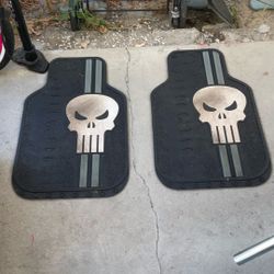 Punisher Car Mats And Punisher Windshield Sunshade