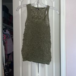 green sparkly tank top