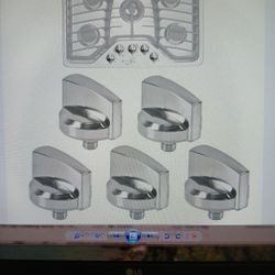 5 Gas Stove Knobs Fit GE Stove -Read Description 
