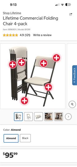 Fold up tables and chairs.