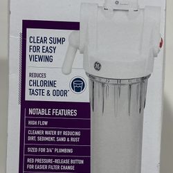 New GE Whole House Water Filtration System