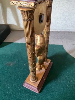 Egyptian Horus Eye Pedestal Clock