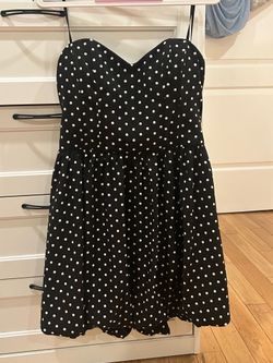 New Black Polka Dot Dress