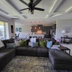 142" Grey Sectional 