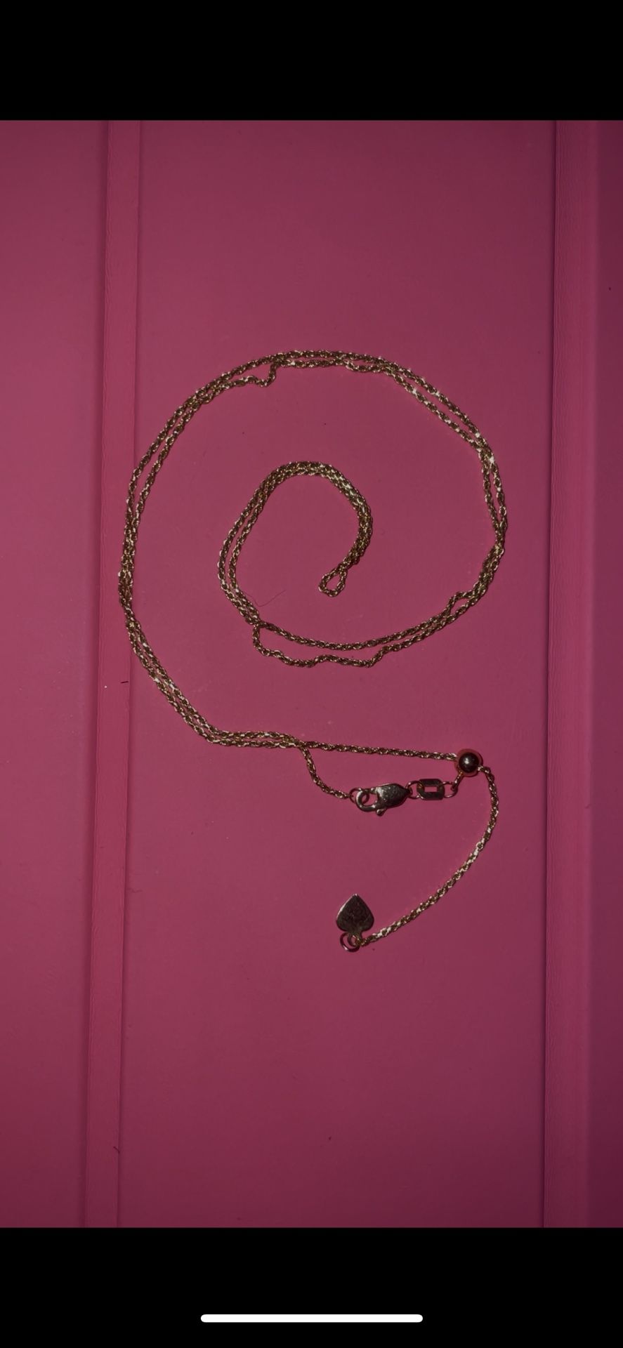 14k Gold adjustable chain 24”