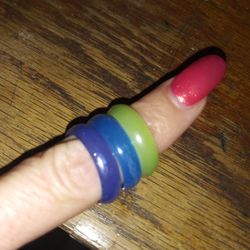 
3ct Glass Green Blue Stackable Rings Size 7.5

100% of all proceeds go to the Pure Water Ministries Navajo Reservation AZ
