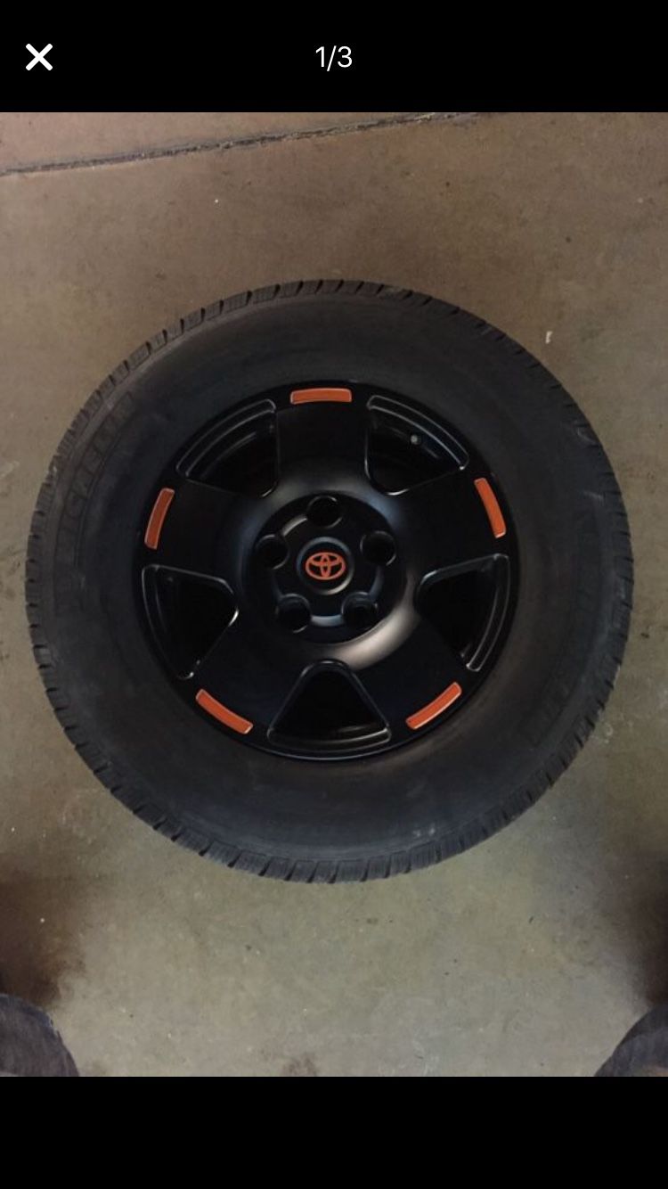 4 Michelin LT 275/65 R18 with Toyota Tundra Sequoia TRD wheels