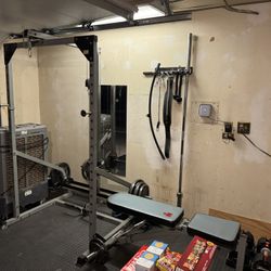 Complete Home Gym – Power Rack, Bench, Weights, Dumbbells, Bike & More - $1,000 (Richardson)