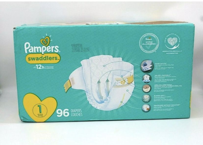 Diapers Newborn/Size 1 (8-14 lb) 96 ct Pampers Swaddlers Disposable Baby Diapers