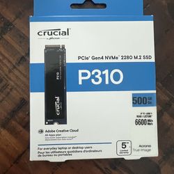 Crucial P310 500GB Gen4 NVME M.2 SSD