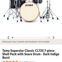 Complete 7pc Tama Maple Drum Set
