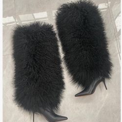Fur Boots Size 10