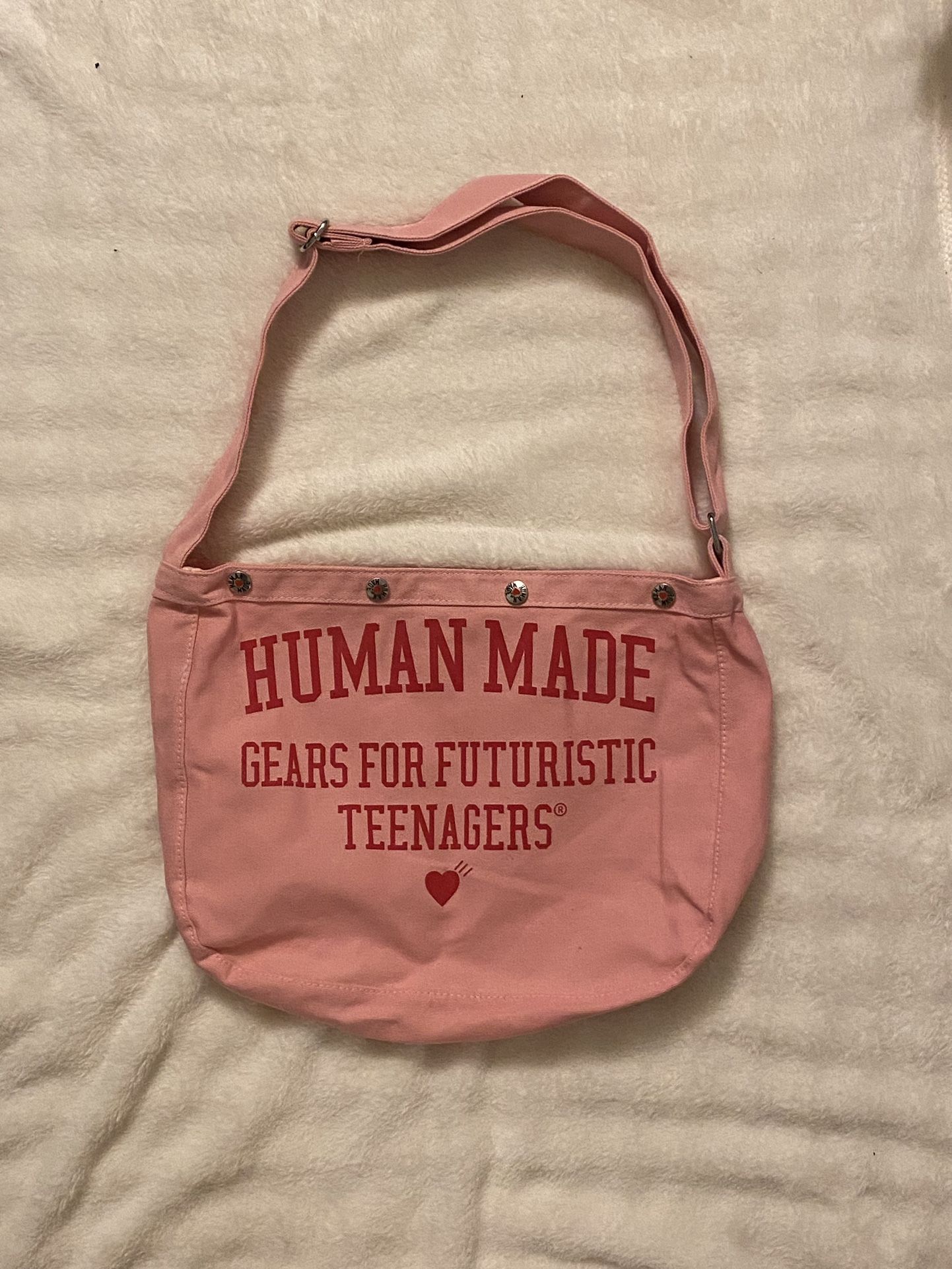 HUMAN MADE CROSSBODY TOTE BAG PINK