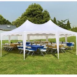 QUICTENT 20' X 14.5' OCTAGONAL PARTY TENT-WHITE