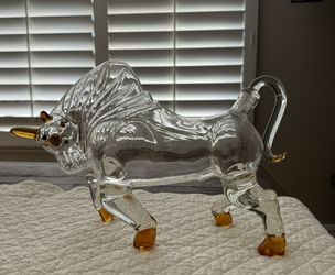 Glass Bull Decanter