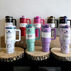Stanley Hello Kitty and starbucks limited edition Tumblers 40 oz