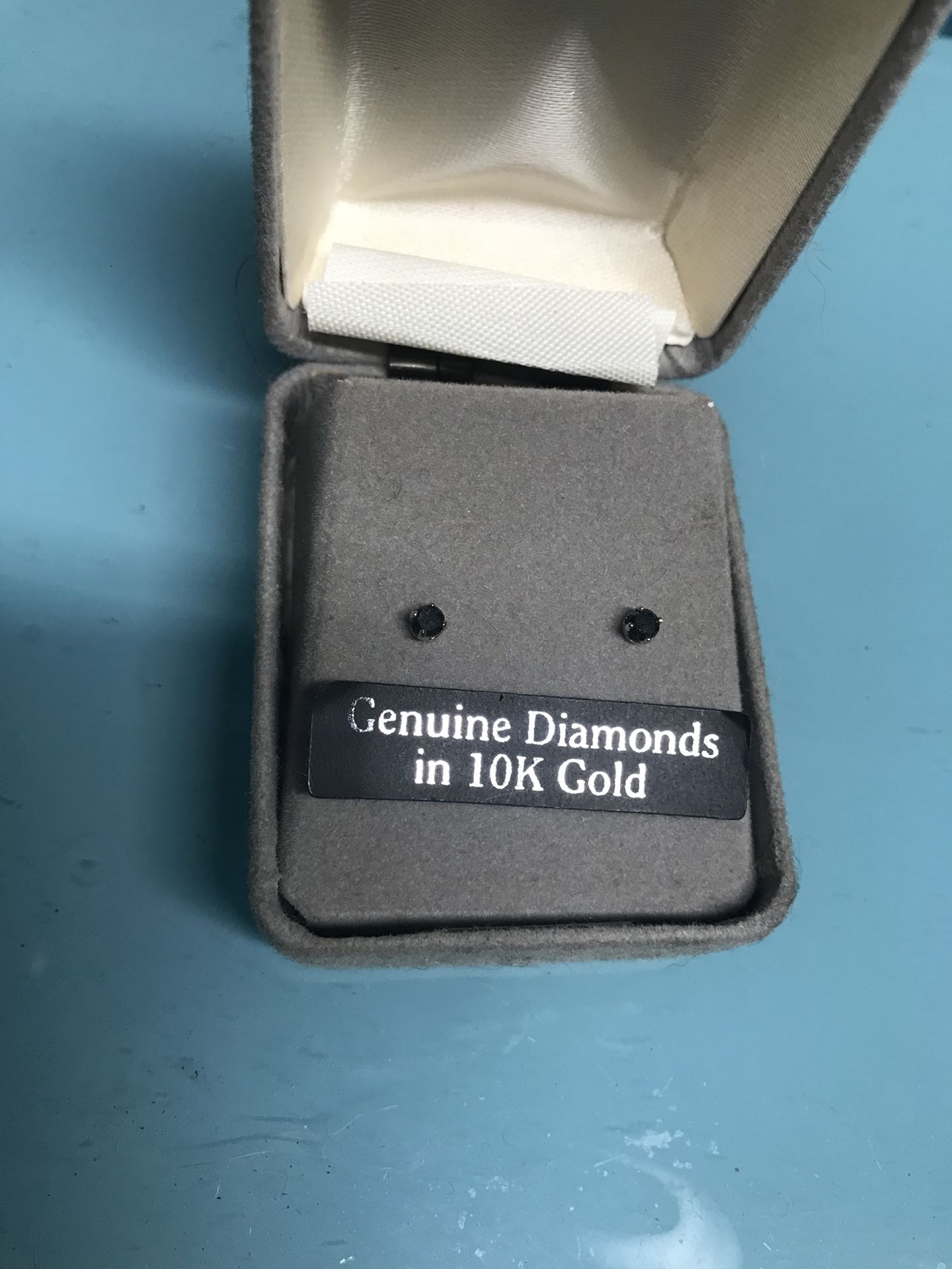 Black diamond earrings