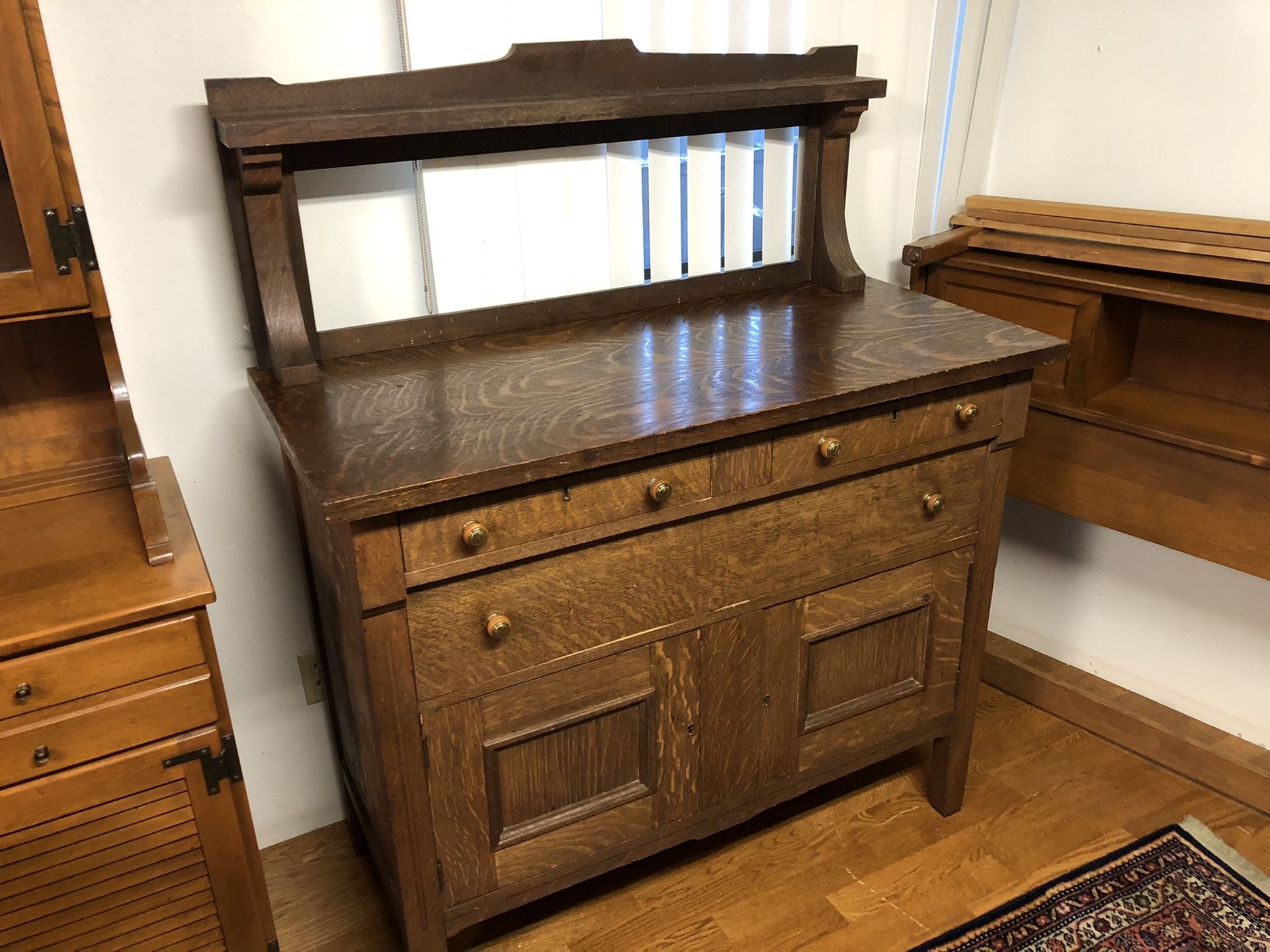 Antique 1920s hutch or dresser farmhouse