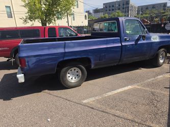 Classic Blue Full-Size Pickup Truck